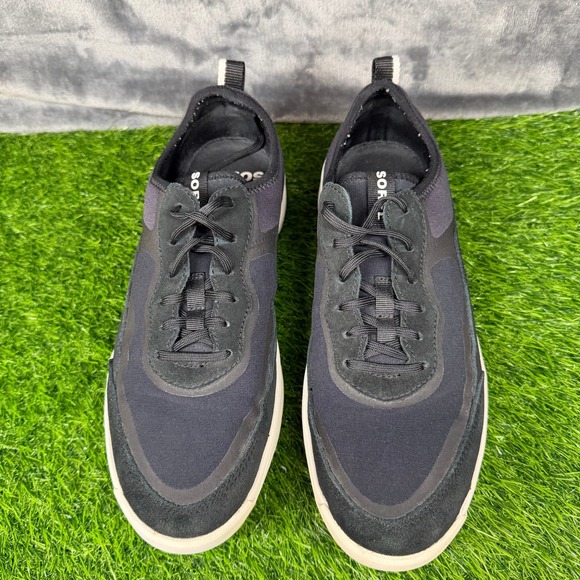 Sorel Ona 503 Black Suede Lace Up Low Top Casual Sneakers Shoes Womens 10.5 - Picture 4 of 13